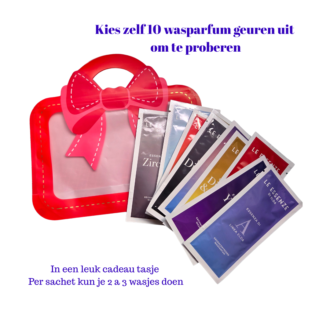 eigen proefpakket 10 x 10ml wasparfum