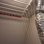 wasruimte 150cm met 6 stangen