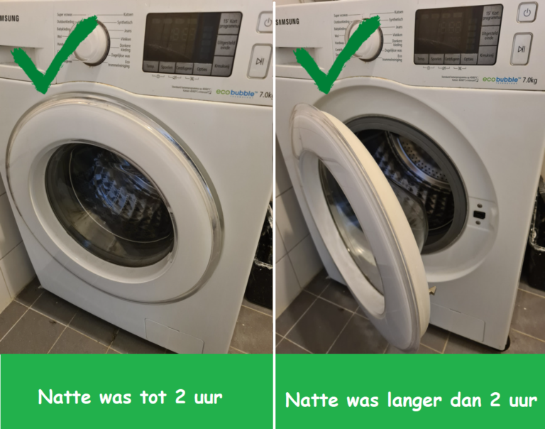 was in de wasmachine