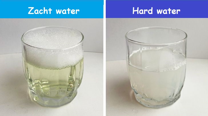 zacht en hard water test