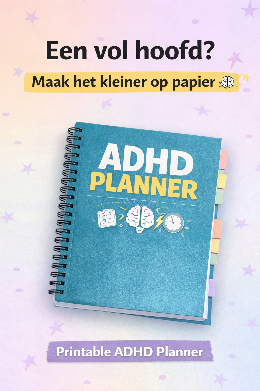🧠 ADHD Printable Planner – structuur & rust voor maar €4,95 - Afbeelding 2