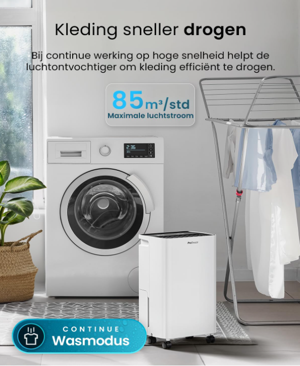 Pro Breeze 6L/dag Luchtontvochtiger – 2L